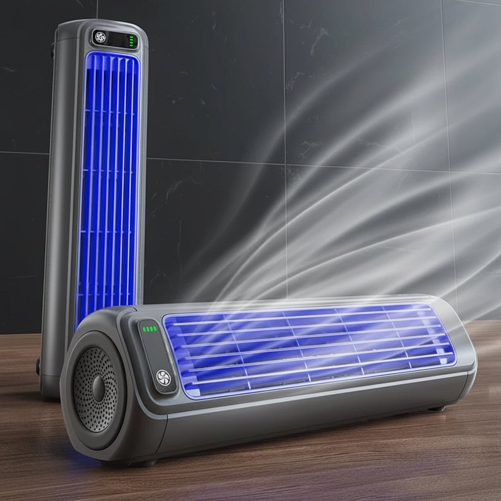 Ventilateur portable design allongé