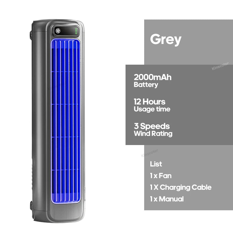 Ventilateur portable design allongé
