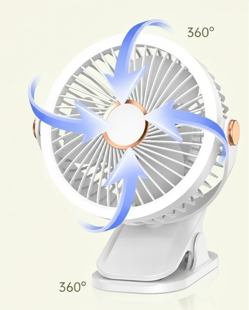 Le ventilateur nomade 360°
