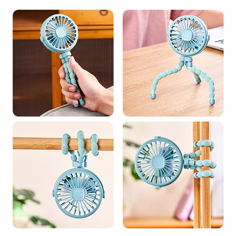 Mini ventilateur octopus pour poussette