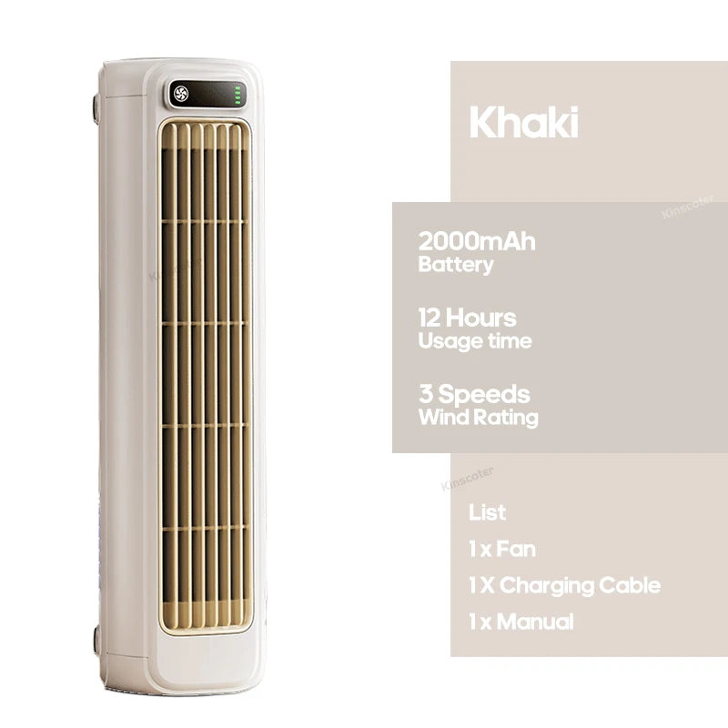 Ventilateur portable design allongé